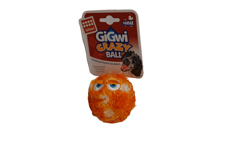 1. GiGwi CRAZY BALL - med squisher